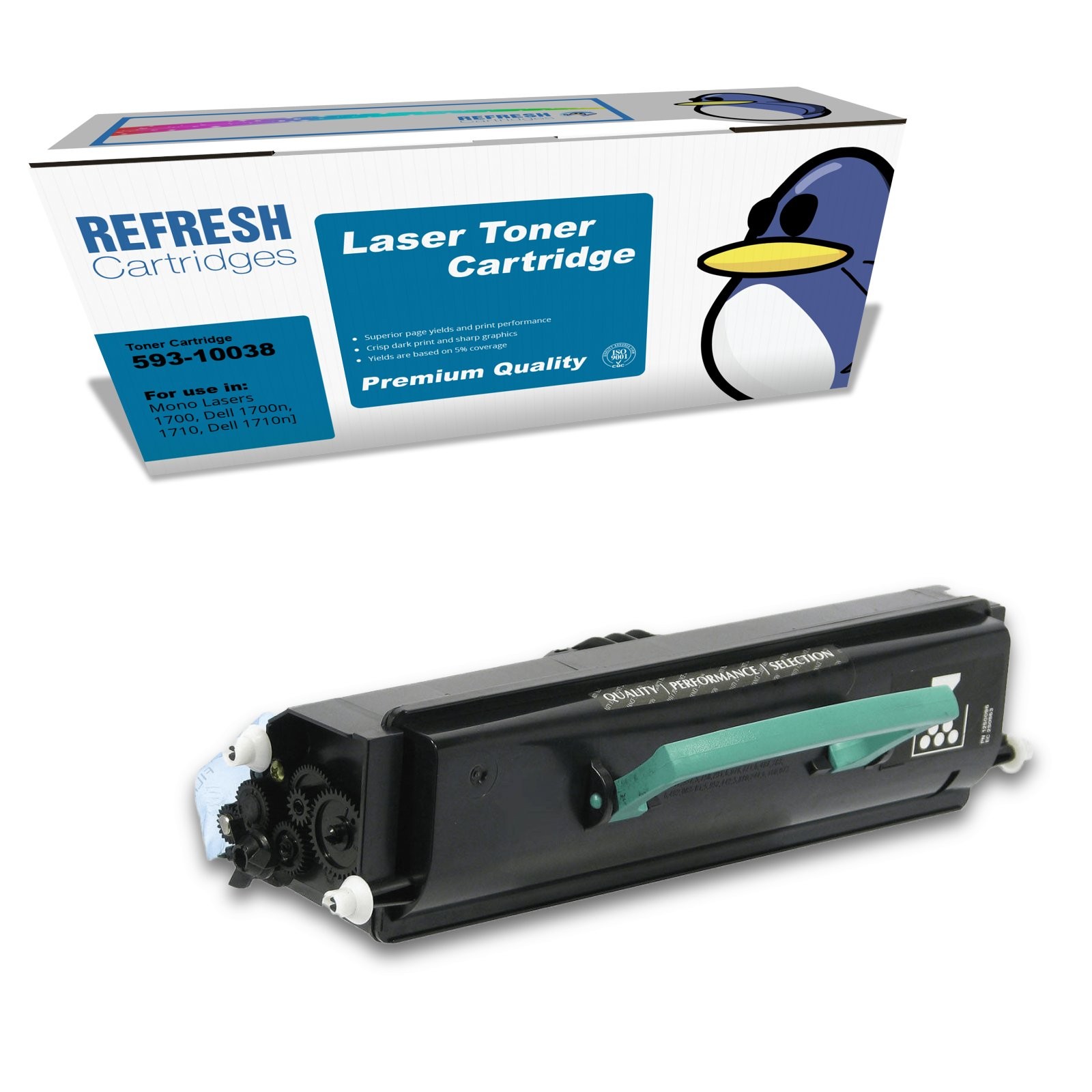 Refresh Cartridges Black 593-10038 Toner Compatible With Dell Printers
