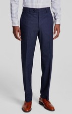 Michael Kors Men's Blue Fall Pattern Classic-Fit Dress Pants Size 42W 32L
