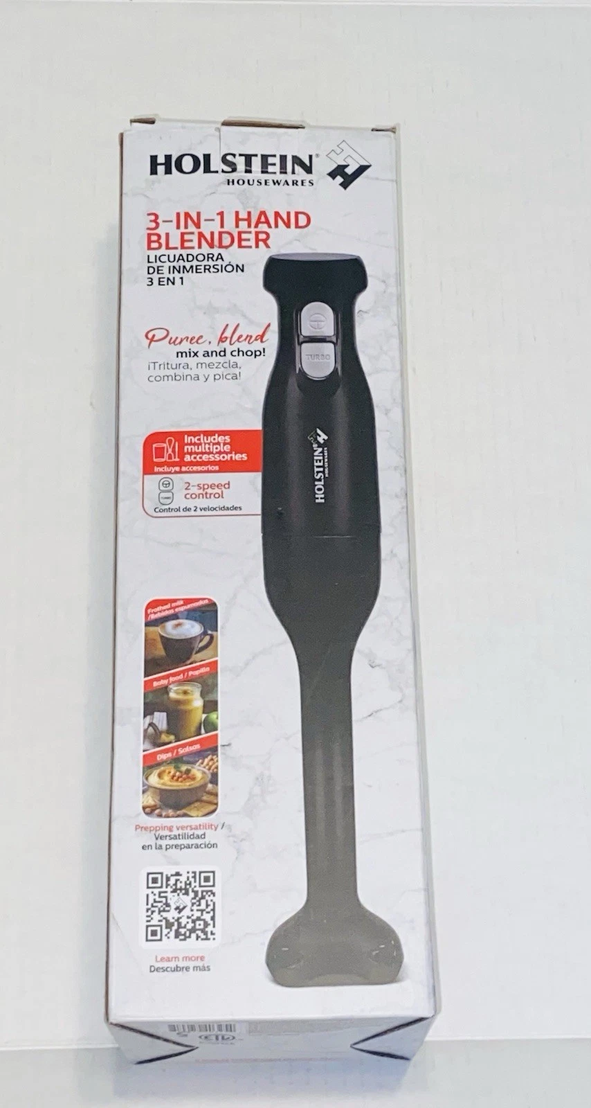 Holstein 3-in-1 Hand Immersion Blender Set w/ Measuring Cup Milk Frother & Whisk
Opens in a new wind