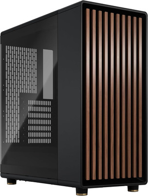 North - Genuine Walnut Wood Front - Mesh Side Panels - Two 140Mm Aspect PWM Fans