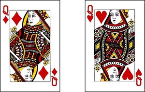 Waterslide Nail Decals Set Of Poker Cards Gamble Queen Hearts Diamonds Ebay