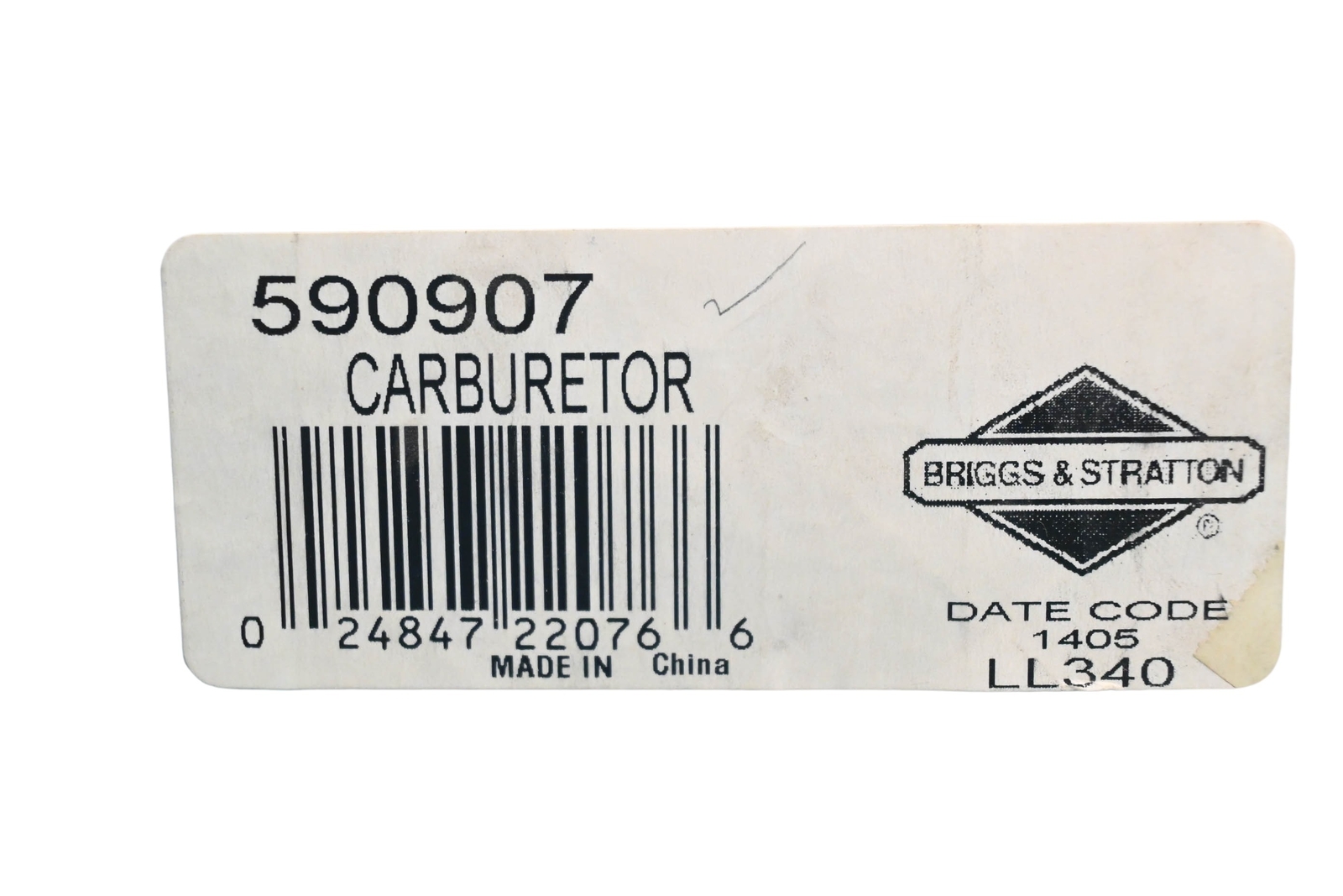 Genuine OEM Briggs & Stratton 590907 Carburetor Replaced by 594014 