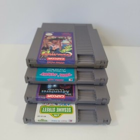4 Nintendo NES Games: Tom & Jerry, Little Nemo, Disney Adventures, Sesame Street
