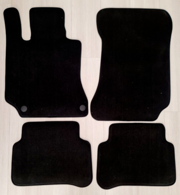 Car Floor Mats Velour for Mercedes E Class W212 2009 2016 carpet allseason Black