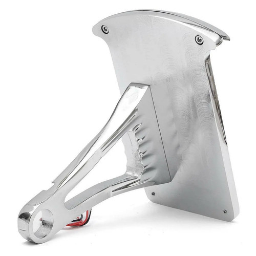 Chrome Side Mount License Plate Bracket Light For Harley Fatboy Heritage Softail - Picture 7 of 9