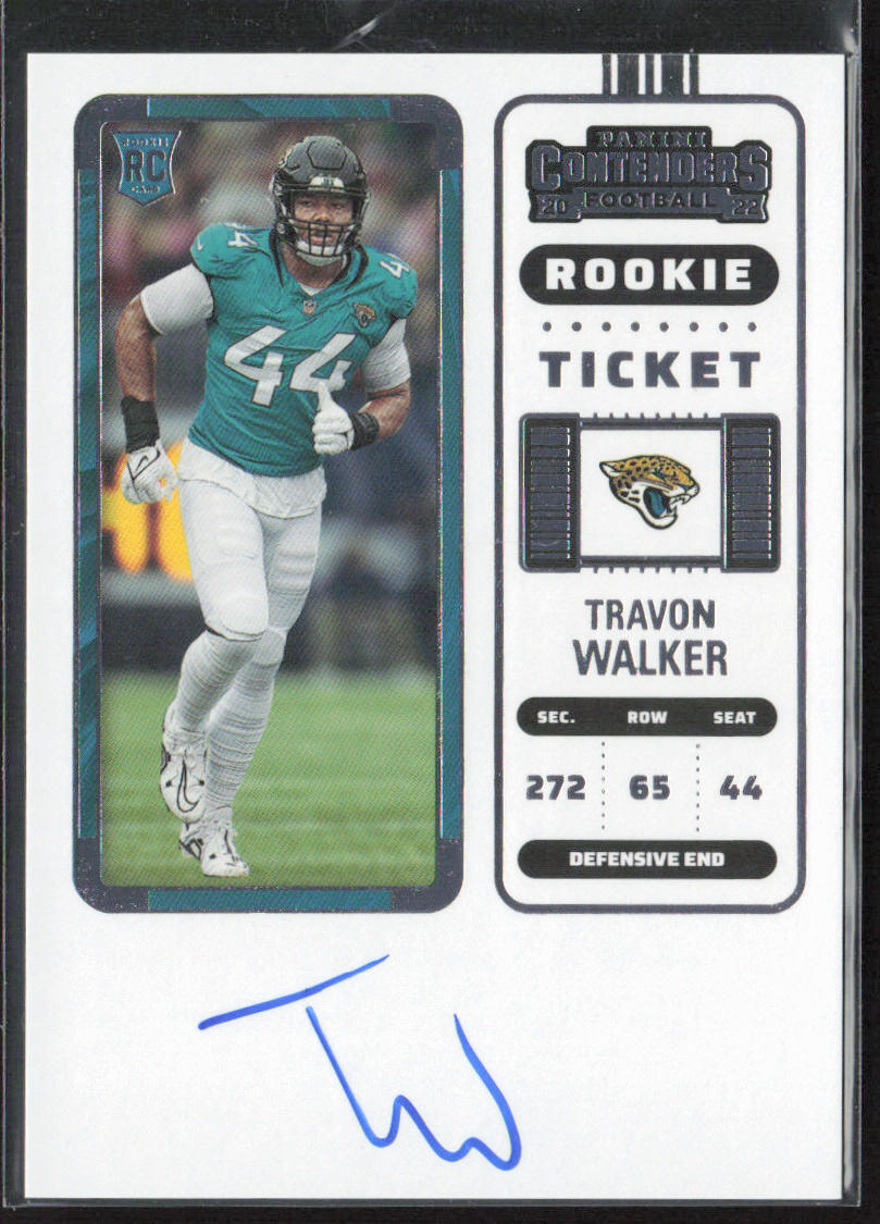 2022 Panini Contenders #135 Travon Walker Rookie Ticket RPS Showcase
