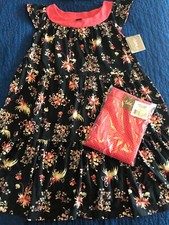 NWT Size 10 Tea Collection Kata Twirl Knit Floral Dress Dot Capri