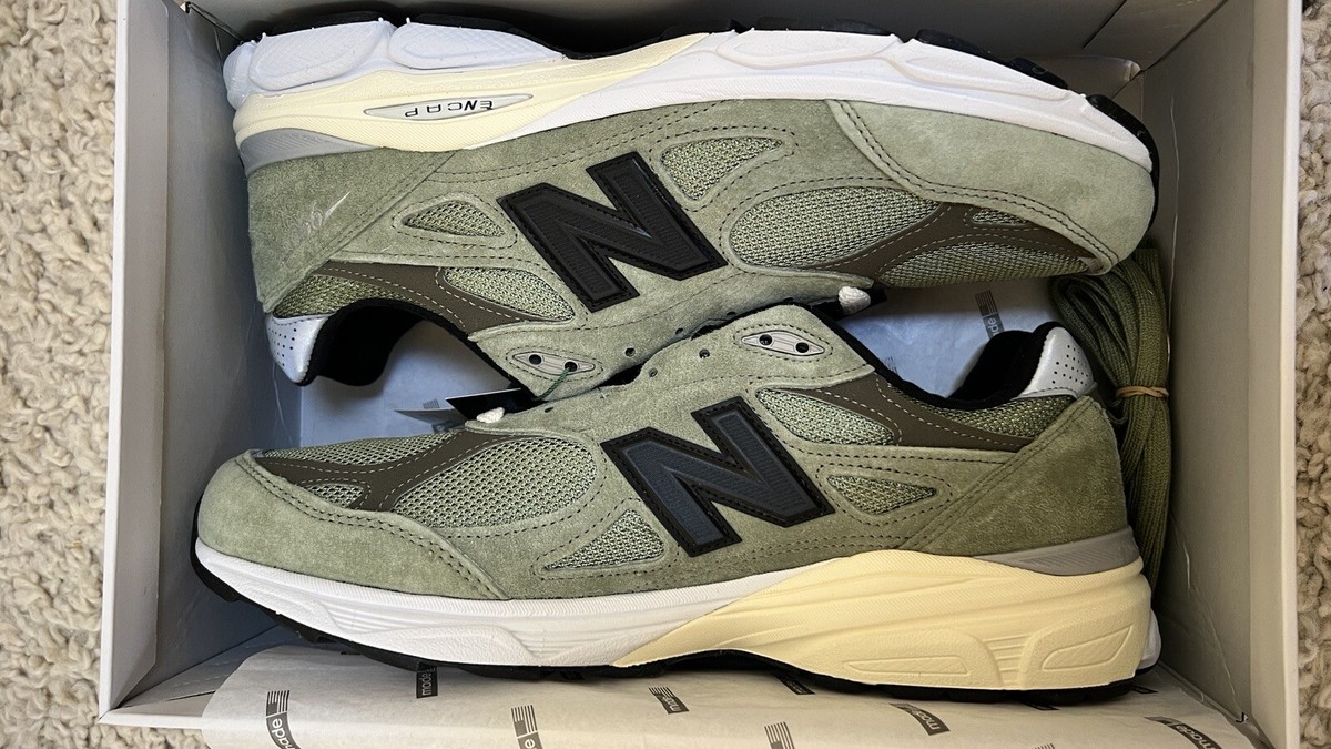 Size 12 New Balance 990v3 Made In USA x JJJJound Olive 2022