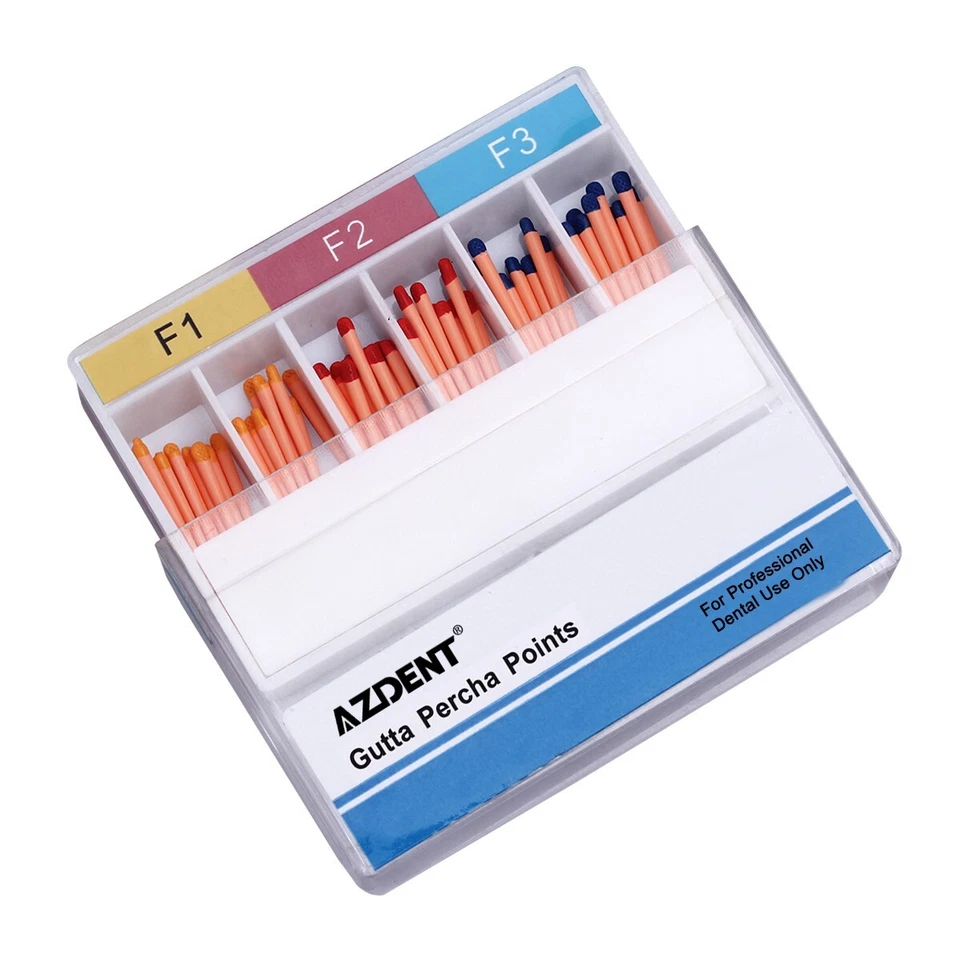 10 Packs Dental Root Canal Gutta Percha Points Obturating Tips F1 F2 F3 AZDENT - Image 3 of 4