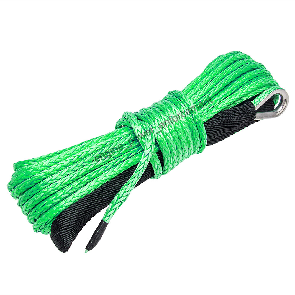 Purchase Yescom 1/4" X 50' Winch Rope Dyneema Synthetic Cable Blue ATV SUV Recovery In USA