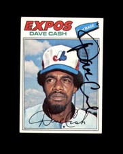Dave Cash Signed 1977 Topps Montreal Expos Autograph