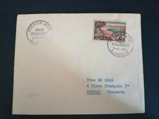 FRANCE PREMIER JOUR FDC YVERT 981 ILE DE BEAUTE CORSE BAIE 20F AJACCIO 1954