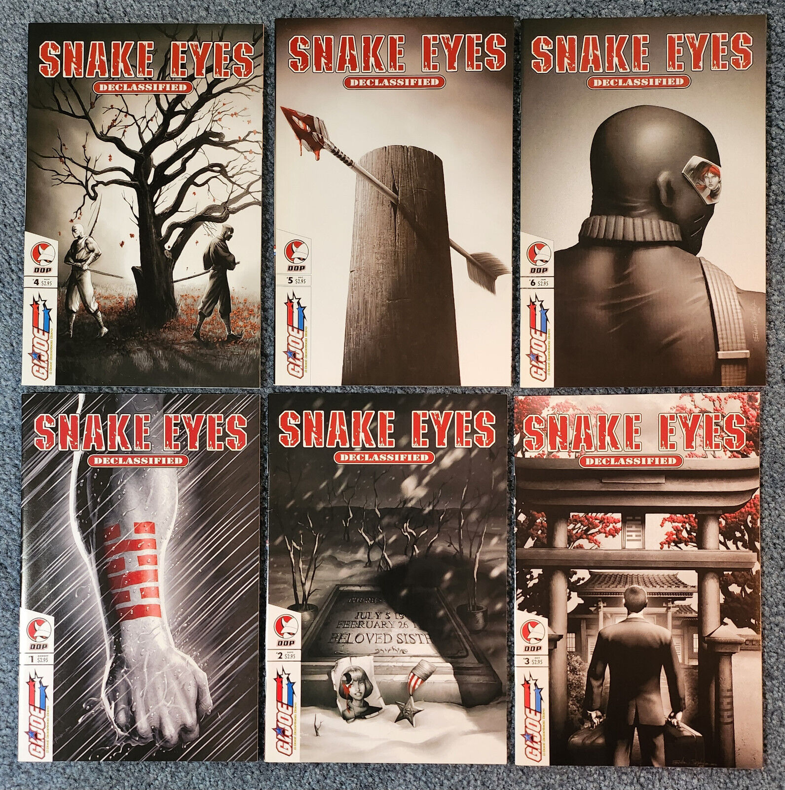 Snake Eyes Declassified #1-6 Complete Set DDP 2005 Unread - NM- to NM