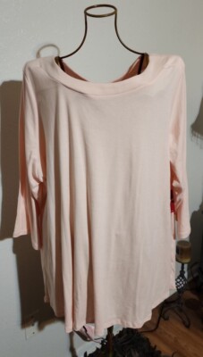 Avenue Peach Tunic ~ Sz 30/32 ~ NWT