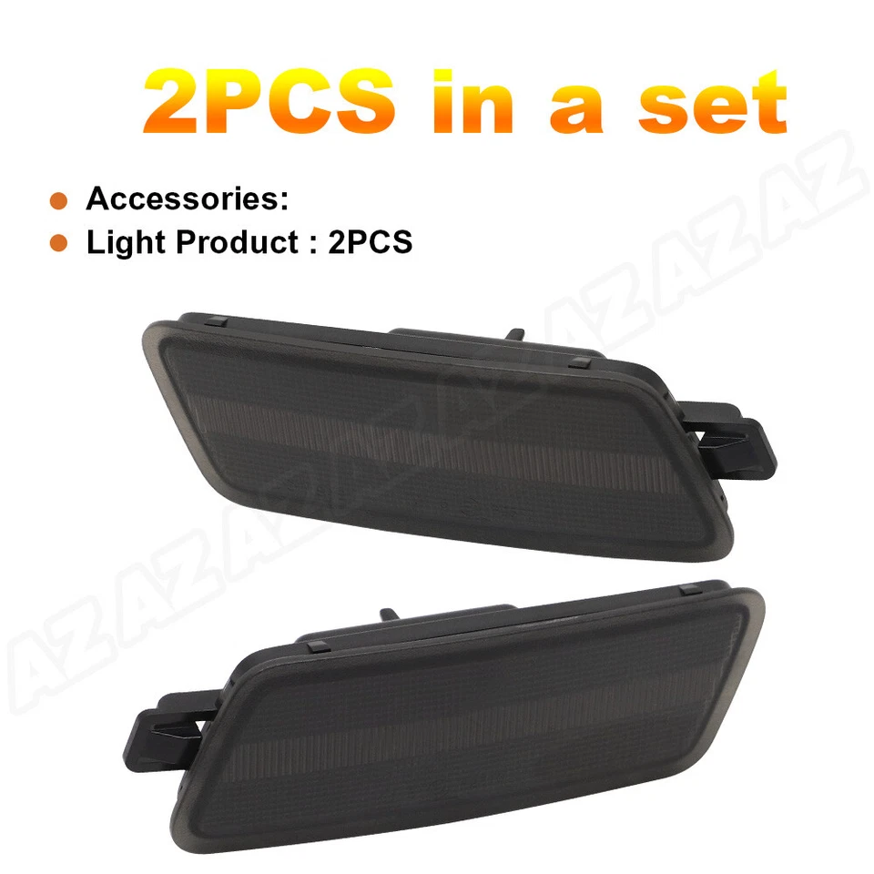 OEM Amber Front Bumper Side Marker Light Smoke For 2005-2011 Audi A6 Quattro C6 Foto 4 de 4