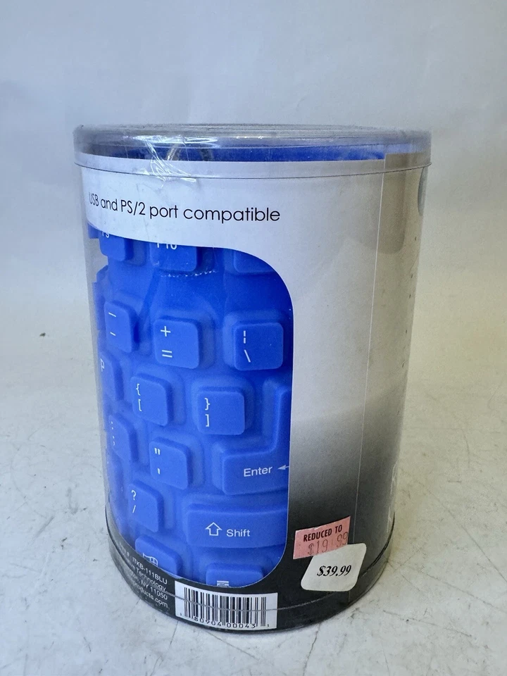 Retro Innovate Technology Desklamations USB Keyboard Soft Flexible Roll Up - Image 2 of 4