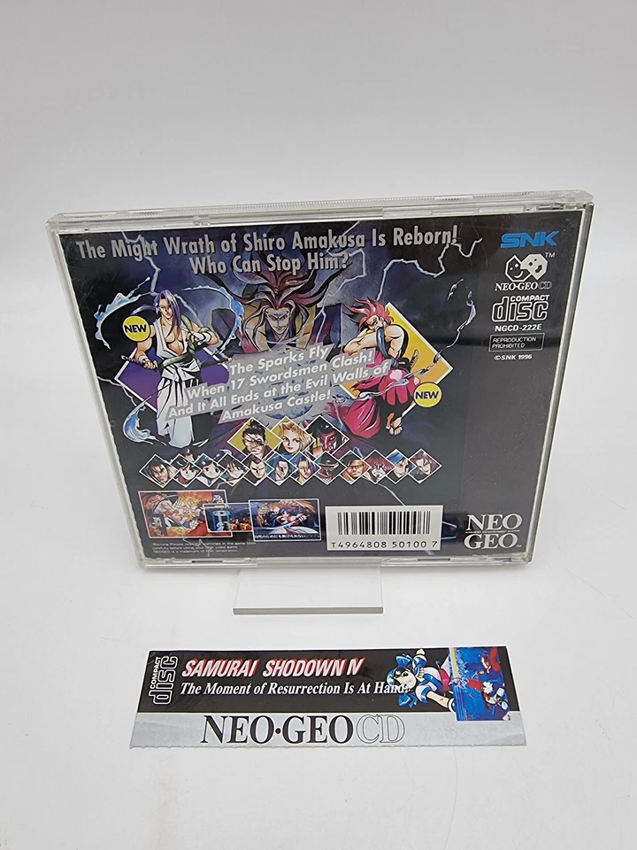 Neo Geo Cd Samurai Shodown Iv Usa Version Used - Image 2 of 4