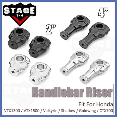 2''/4''/6'' Risers 1'' Handlebar Clamp For Honda VTX1300 1800 Valkyrie Goldwing