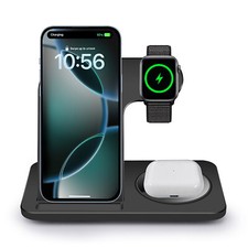 3in1 Wireless Charger Dock Station For Apple Watch 11 Air Pods iPhone 17 16 15