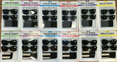 (4) Pair Icon Sunglass Reader Glasses Men's & Women's UV Protection 
