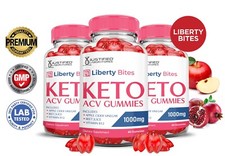 Liberty Bites Keto ACV Gummies 1000MG Apple Cider Vinegar 180 Gummys