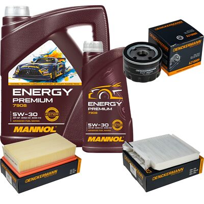 DENCKERMANN Inspektionspaket Energy Premium 5W-30 6L für Renault Modus/Grand 1.6