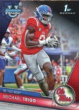 Michael Trigg 2023 Bowman Chrome Football - 1st #128 - Ole Miss Rebels