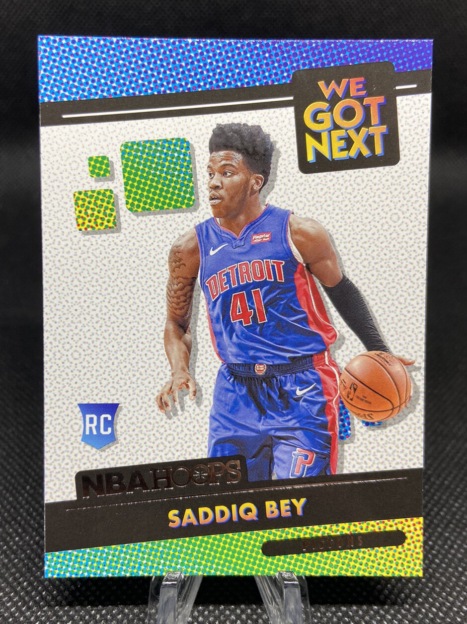 2020-21 NBA Hoops Siddiq Bey We Got Next Insert #19 Rookie Card RC Pistons