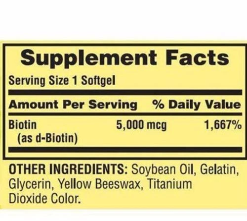 Biotin 5000mcg 120 Softgels SKIN/HAIR/NAIL 2 month supply Fresh Expiration 2028 - Image 4 of 4