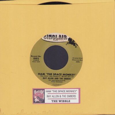 Allen, Ray & The Embers - Ham The Space Monkey 1002 Vinyl 45 rpm Record