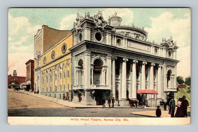 Kansas City MO Willis Wood Theatre Vintage Missouri 