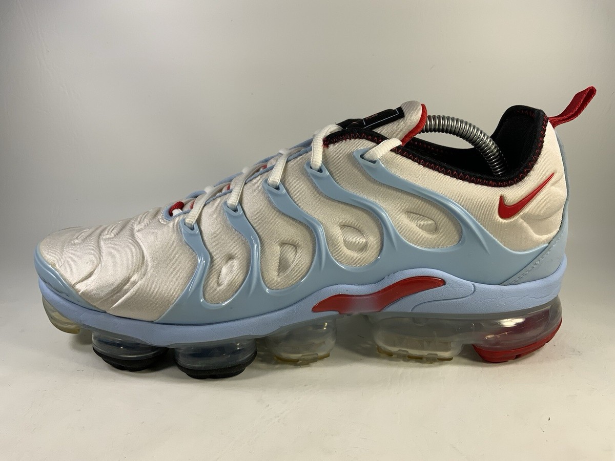 Nike Air Vapormax Plus Psychic Blue White Red Mens Size 11.5