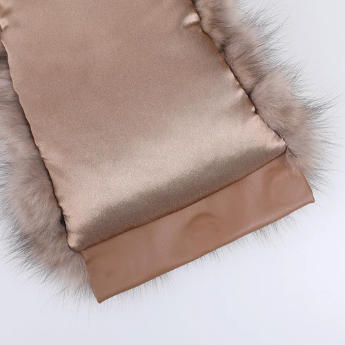 Unisex Genuine Sable/Chinchilla Fur Collar Neck Warmer Scarf Wraps Winter Warm - Picture 9 of 17