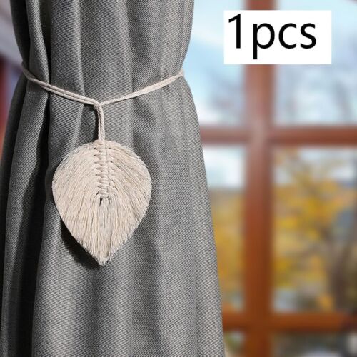 1/2 PCS Curtain Tie Backs Braided Cotton Rope Curtain & Voile Tiebacks Holdbacks - Picture 15 of 17