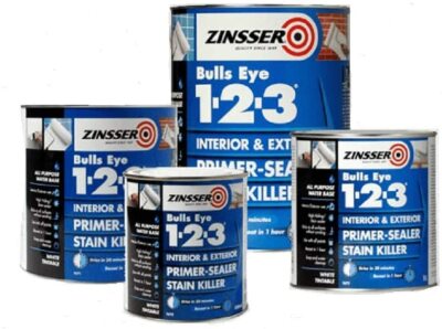 Zinsser Bulls Eye 1-2-3 Grundierung Versiegelung Fleckenkiller - innen und außen 5L