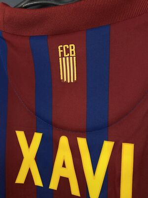 XAVI #6 MENS FC BARCELONA 2011/2012 SOCCER FOOTBALL SHIRT JERSEY