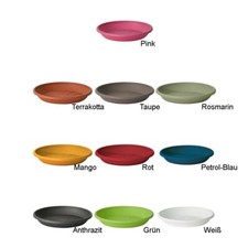 15 Farben und 30 Größen Untersetzer rund und eckig für Blumentopf Kasten Kübel