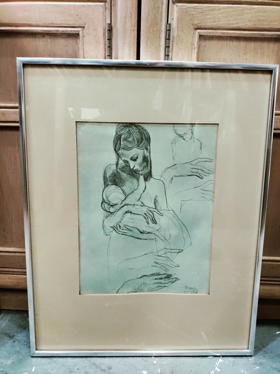 Pablo Picasso, Mother And Child (1904), Vintage, 1946
