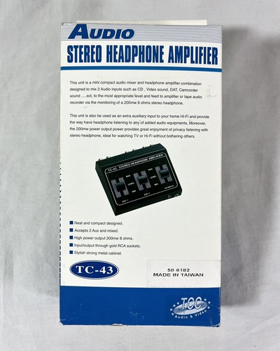 VTG 2 Channel Stereo Audio Mixer Headphone Amp RCA PC Gaming DJ Party Video Game - Picture 9 of 10
