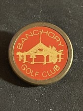 Rare Banchory Golf Club 3/4" Brass Stem Golf Marker - Aberdeenshire, Scotland