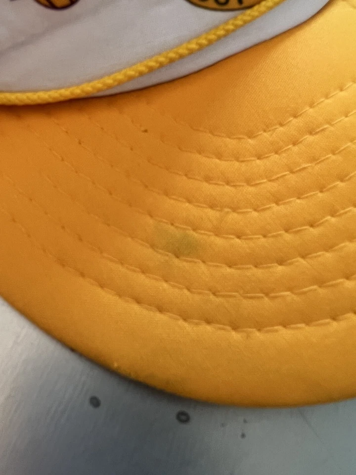 1987-88 Los Angeles Lakers Caricature Championship Hat Salem Trucker Cap Foto 3 de 4