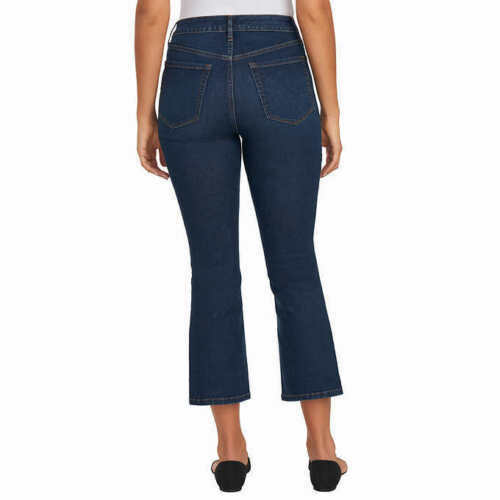 Chaps Ladies' Mid Rise Crop Kick Jeans - Size: 4/27 - H-10 - Foto 3 di 3