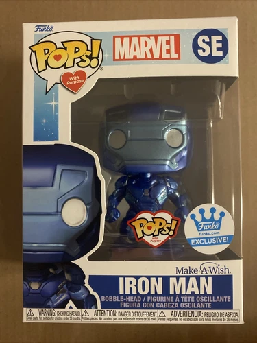 Funko Pop! Vinyl: Marvel - Iron Man (Metallic) - Funko Web (FW) (Exclusive)