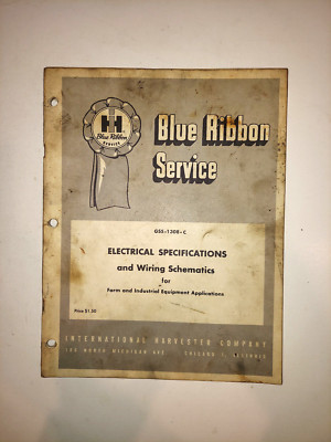 International Electrical Specs Wiring Schematics Farm/Industrial Service Manual