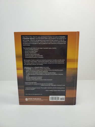Evaluation: A Systematic Approach 7th Edition by Peter H. Rossi Hardcover - Bild 2 von 3