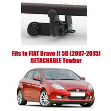 Abnehmbare Anhängerkupplung Für FIAT Bravo II 5D (2007-20) & Keine Elektrik F049