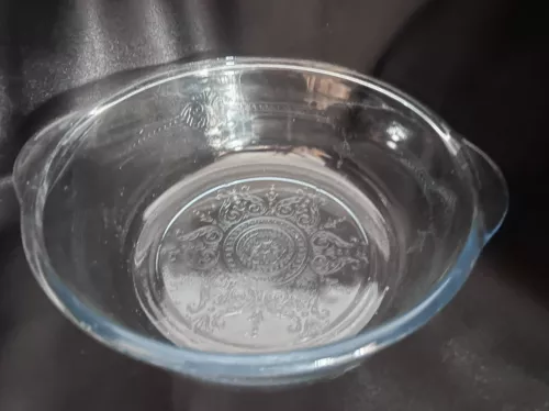 Vintage Fire King Sapphire Blue Philbe Round Glass Casserole Oven Dish