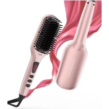 MEGAWISE Hair Straightener Ceramic Brush, Brand New, All Hair Types, Anti-frizz