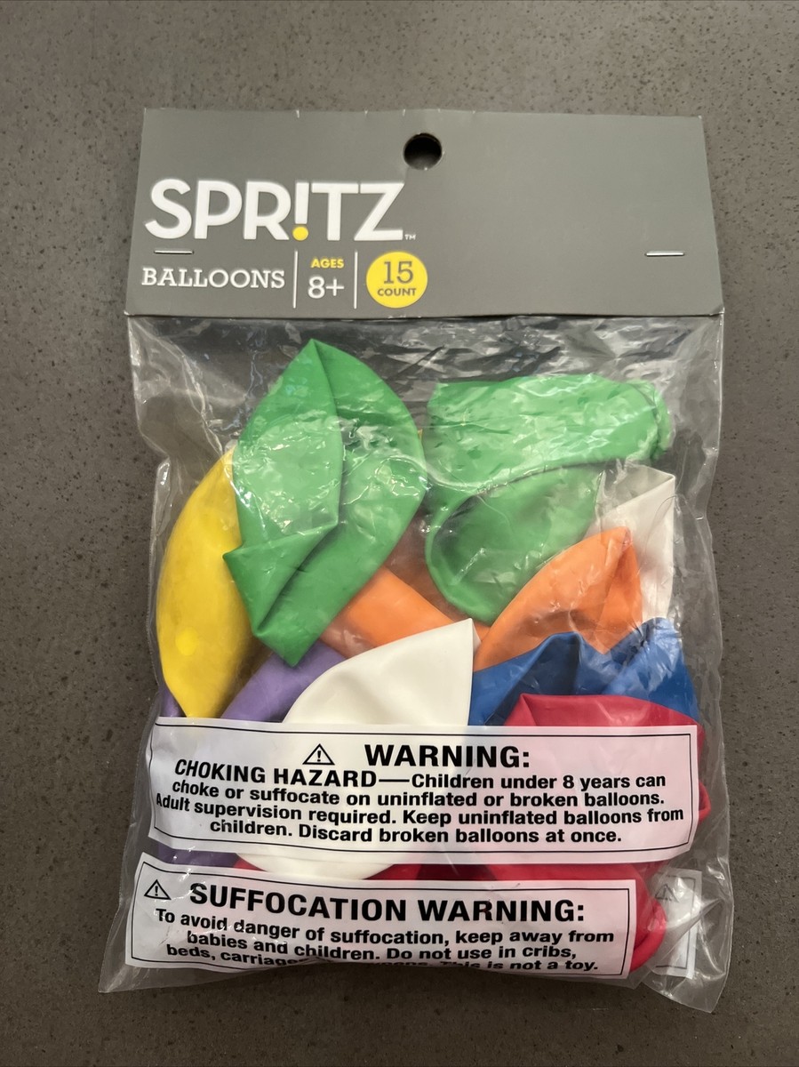 Target Spritz Solid Multicolor Latex Balloons Pack 15ct 12 inch A