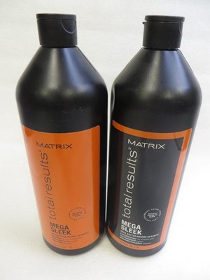 MATRIX TOTAL RESULTS MEGA SLEEK SHAMPOO & CONDITIONER SHEA BUTTER 33.8 oz Duo!